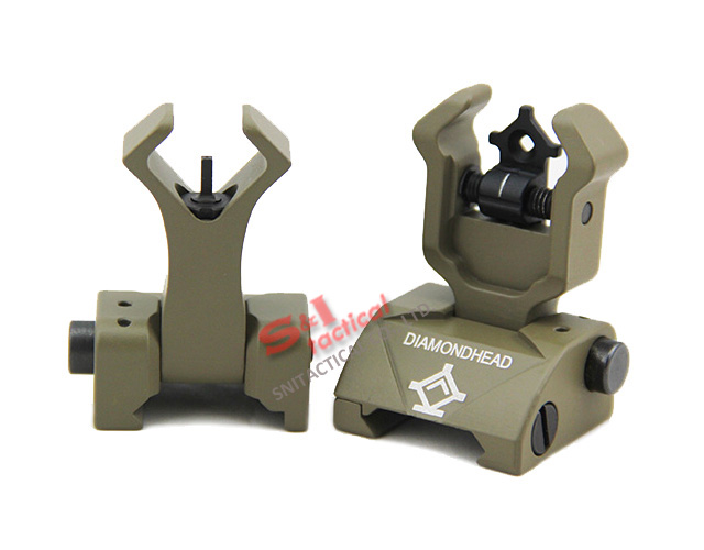 Diamondhead DIAMOND Combat Flip-Up Rear & Front Sight DE